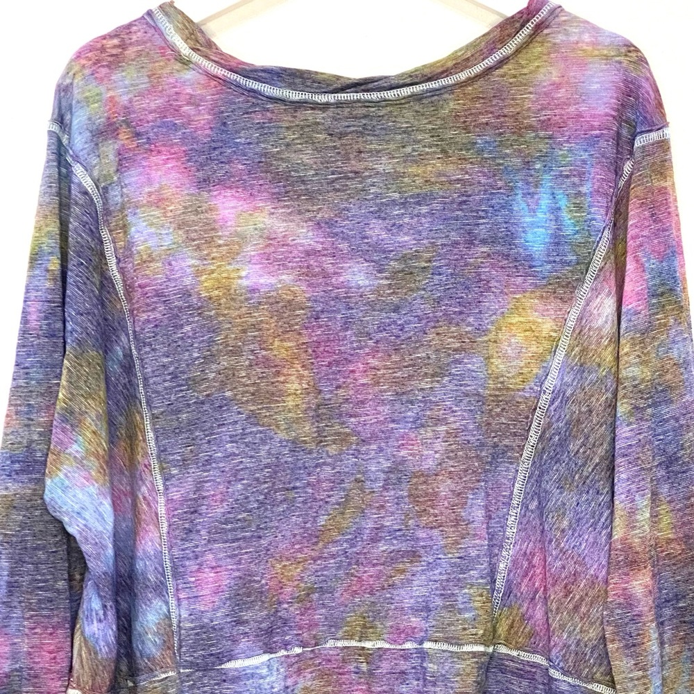 Z Supply Custom Tie Dye Long Sleeve T-Shirt Large - Picture 7 of 7